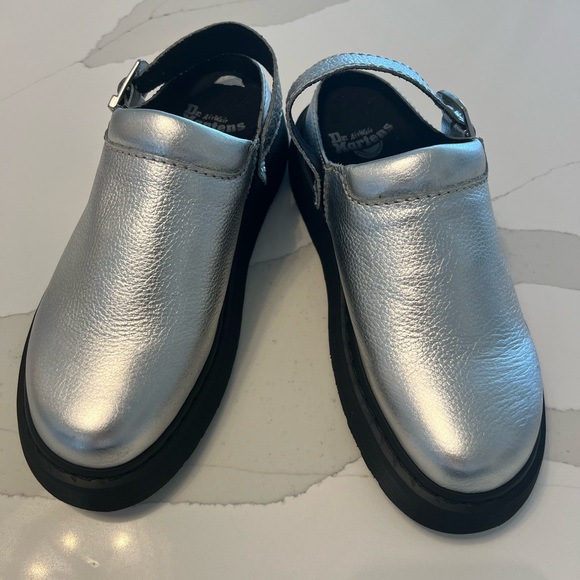 New $150 Laketen Atlas Metallic Silver Clog leather Mule unisex platform shoes - Picture 15 of 16